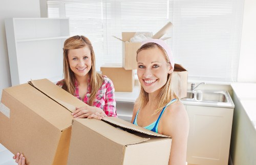 Office furniture and IT equipment prepared for a business move in South East London