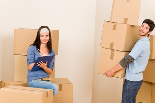 Careful loading of household furniture for a Rotherhithe removal